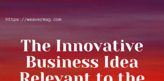The Innovative Business Idea Relevant to the Current Scenario