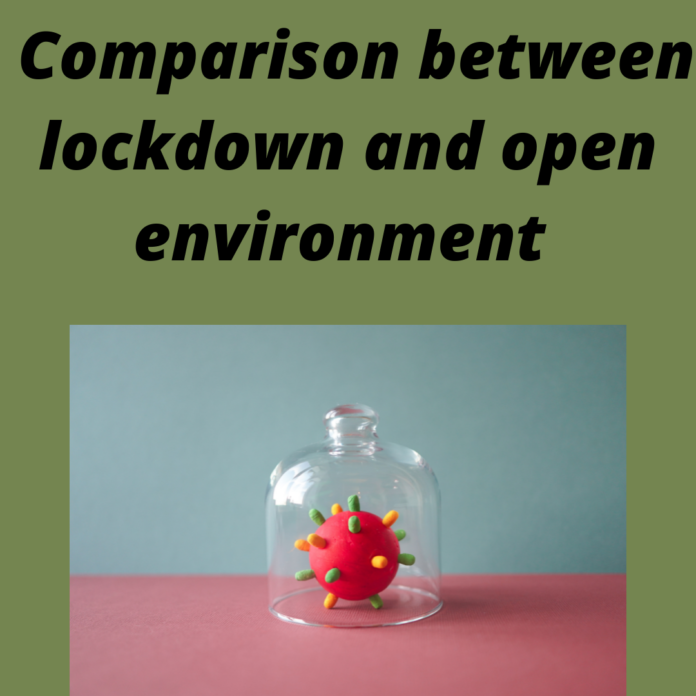 Comparison between lockdown and open environment