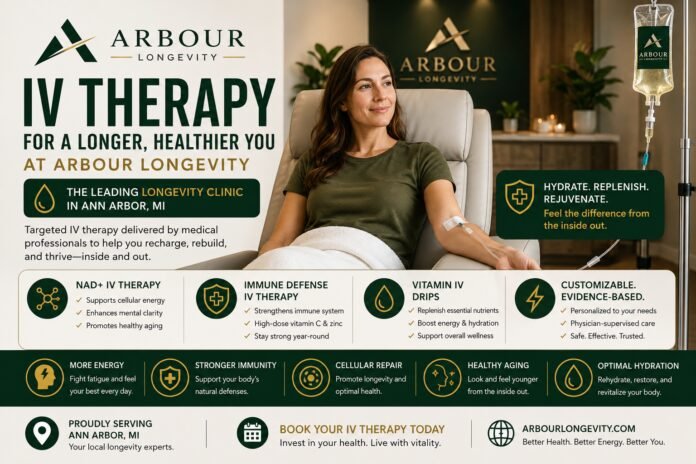 Longevity Clinic in Ann Arbor | IV Therapy at Arbour Longevity longevity clinic in Ann Arbor
